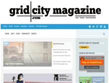 Tablet Screenshot of gridcitymagazine.com